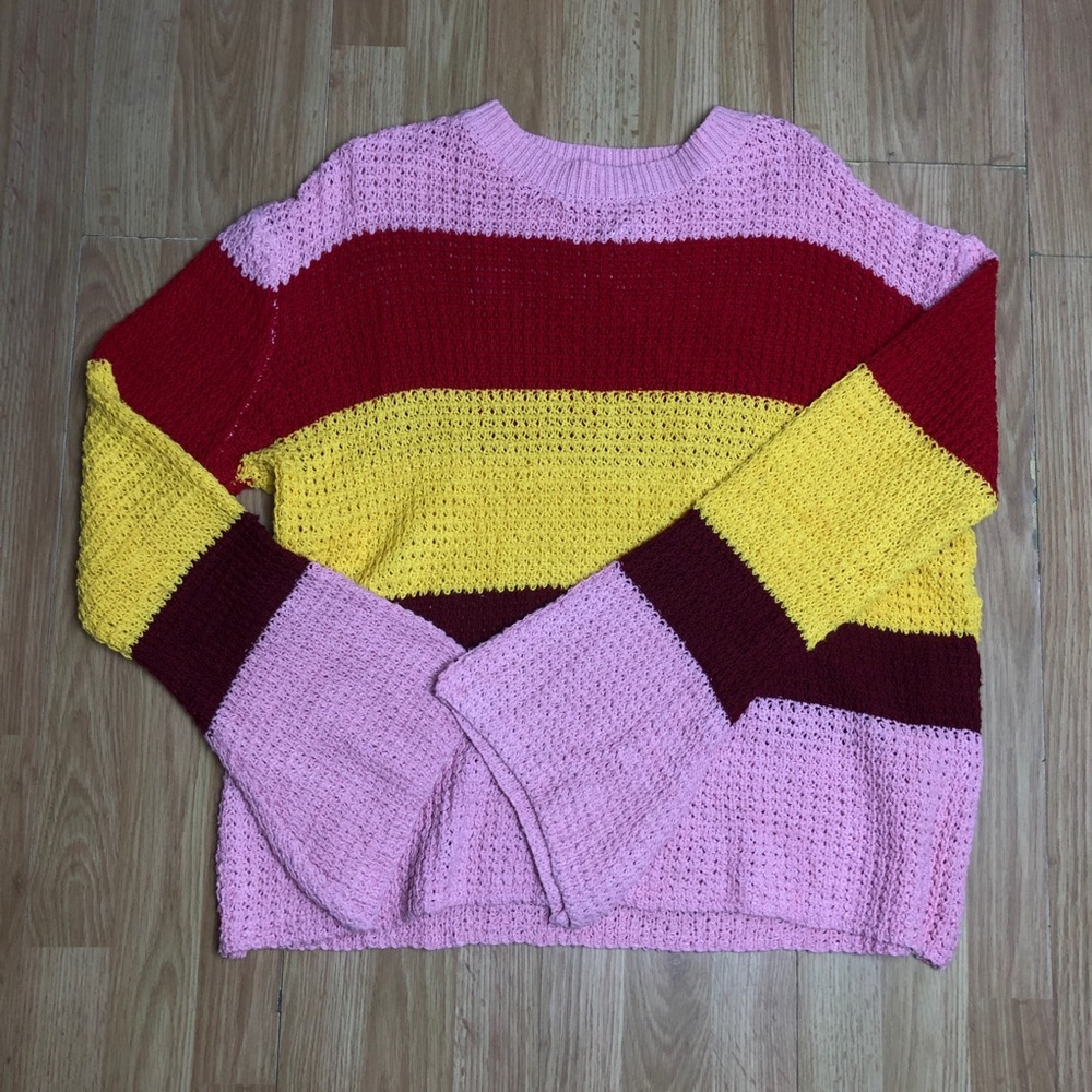 Cloudwalk Colorful Oversized Chunky Knit Sweater